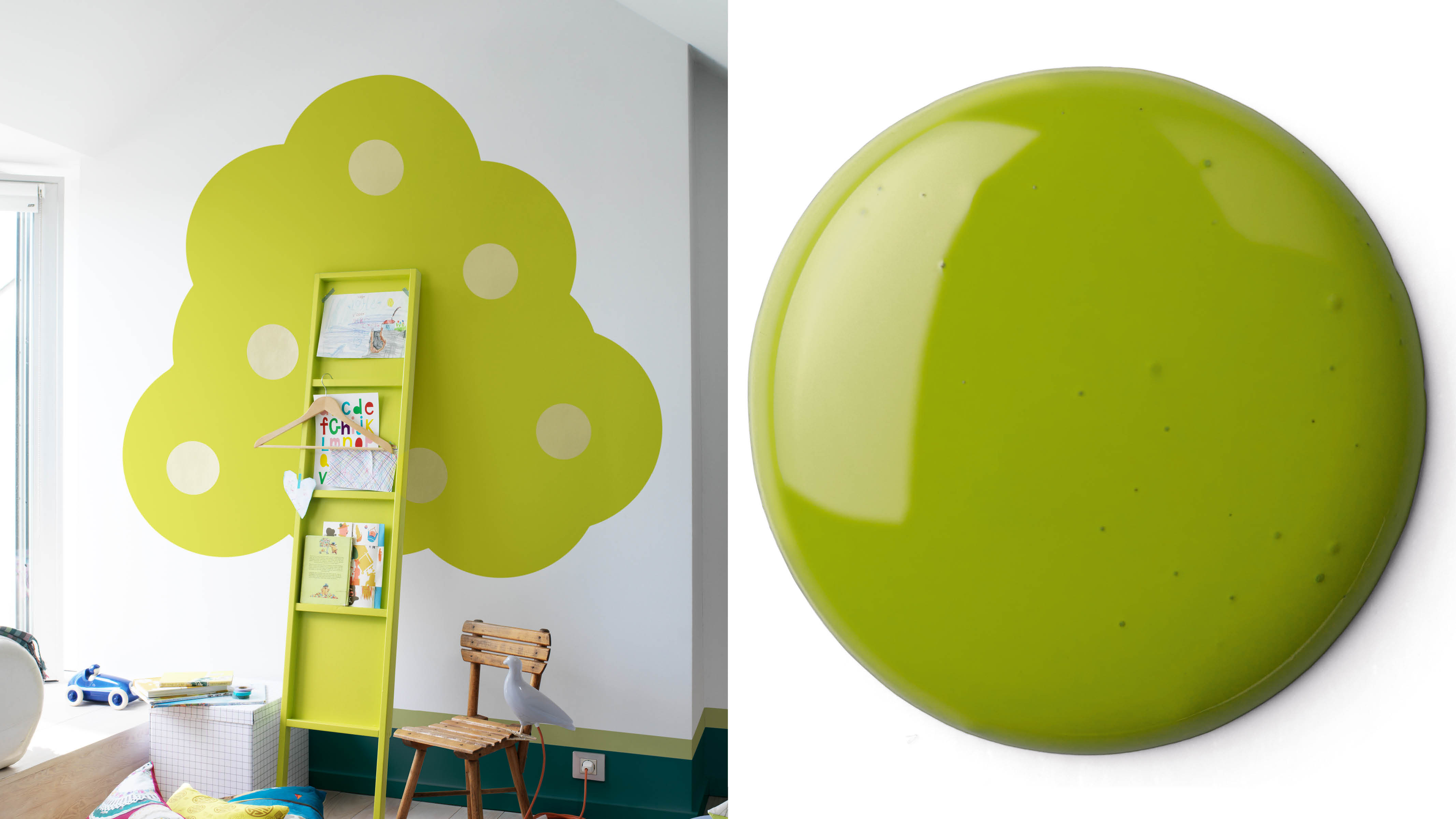 A nursery inspired by nature Introduce a sprinkling of Mother Nature’s magic to the nursery with this mighty bookcase tree – an easy painting project that can be done in an afternoon.