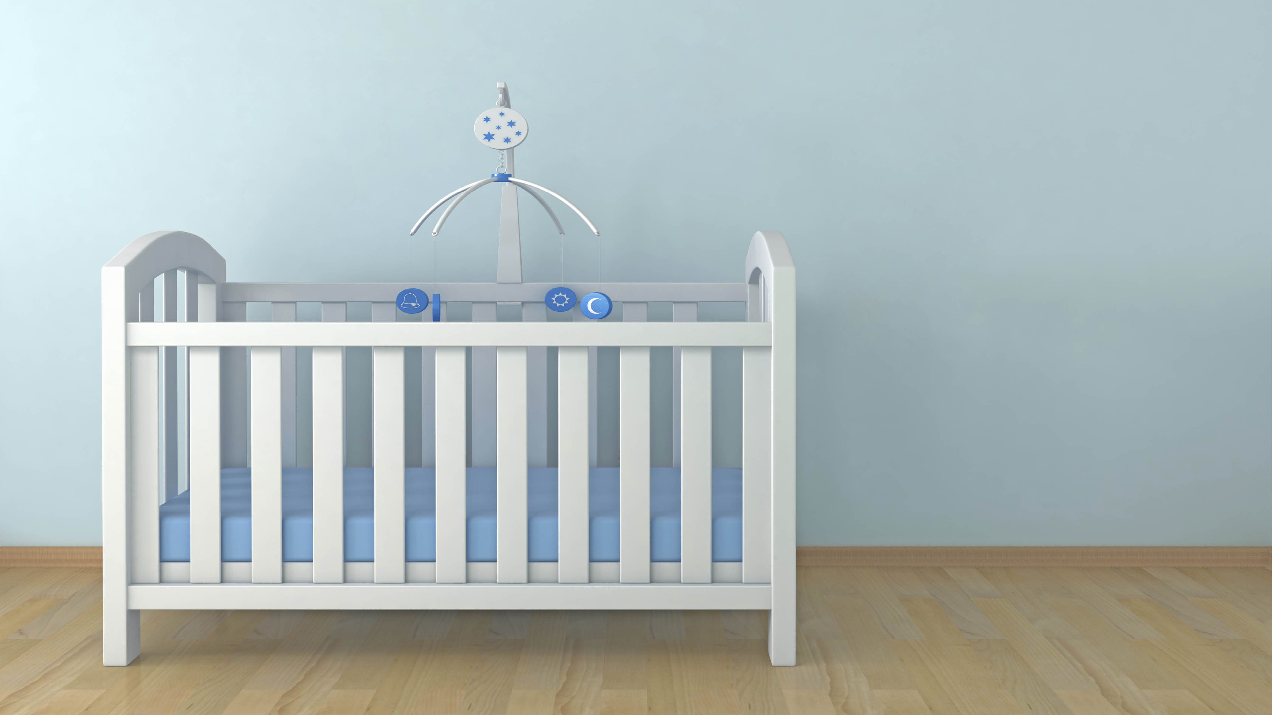 A pale blue nursery Blue has a calming effect on the body and can even reduce your blood pressure. This will come as good news to parents struggling to coax their baby into a regular sleeping pattern.