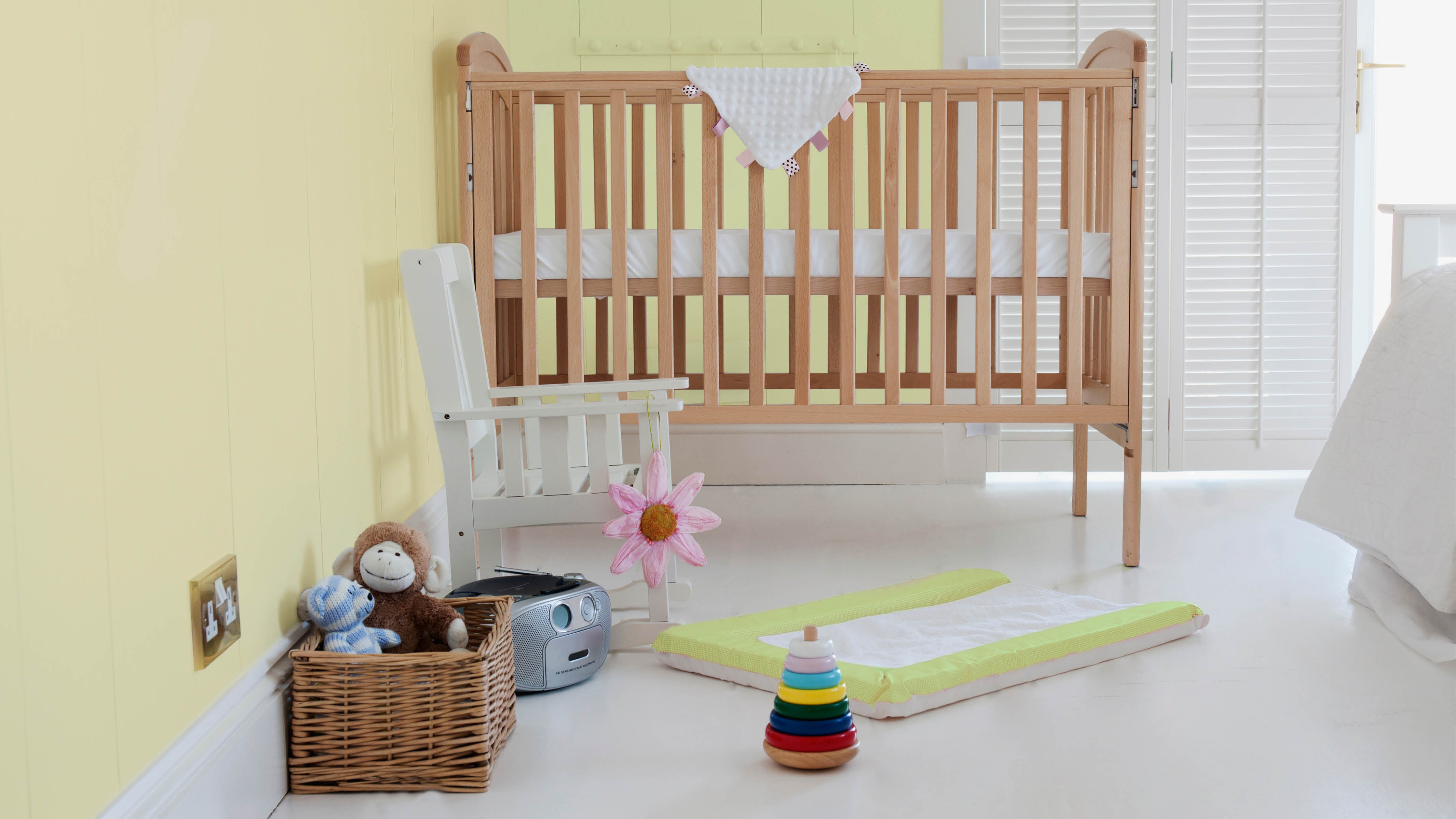 Bright yellow nursery An eye-catching nursery with a colour scheme that challenges the senses will feel immensely satisfying if you’re used to breaking boundaries when you decorate, as well as providing visual stimulation for your baby.