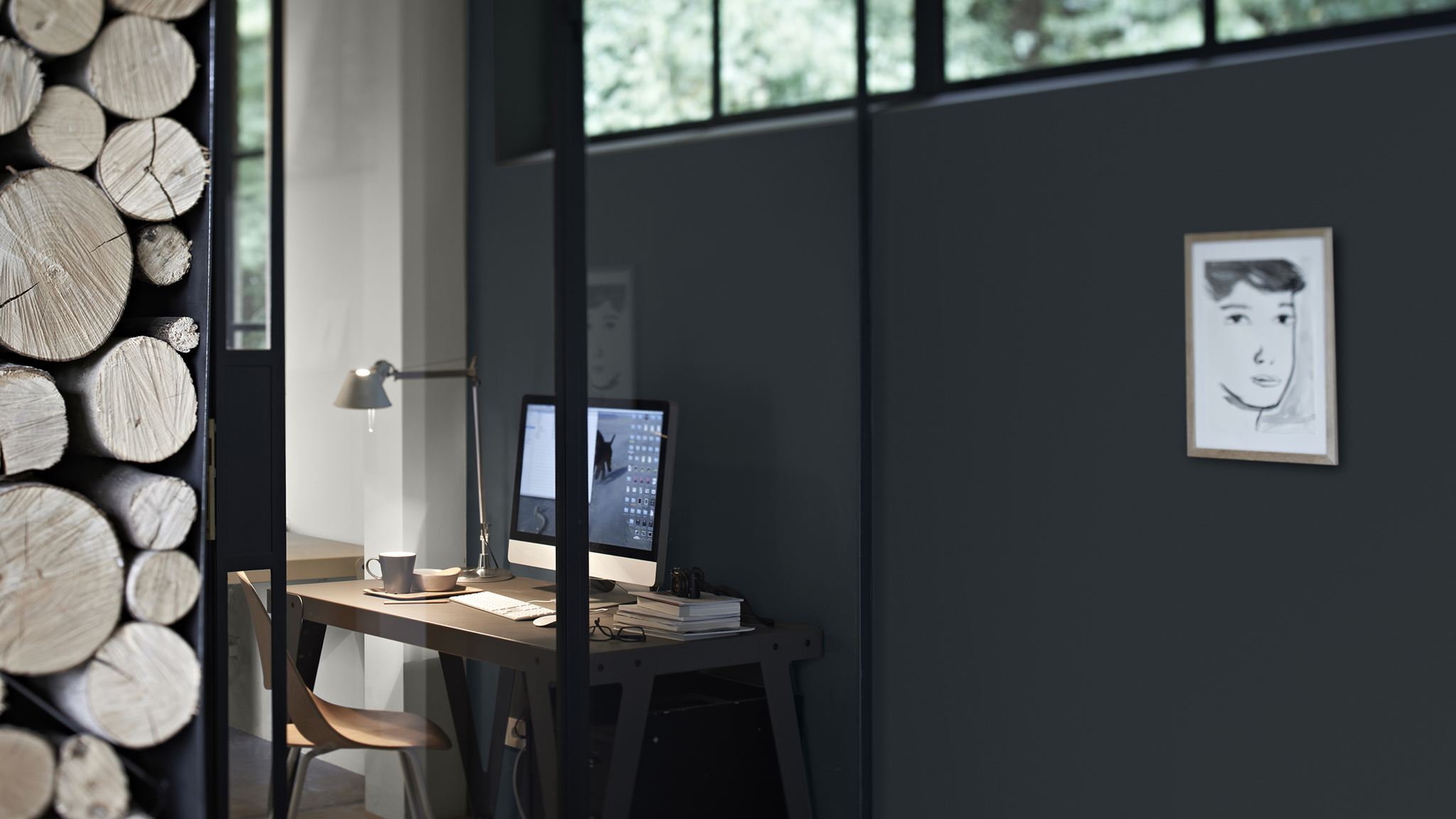 Go grey for a sophisticated feel Dark grey is a quick way to make any space feel instantly more luxurious. As a recessive colour, grey doesn’t draw the eye making it a perfect alternative to white or cream as a neutral backdrop.