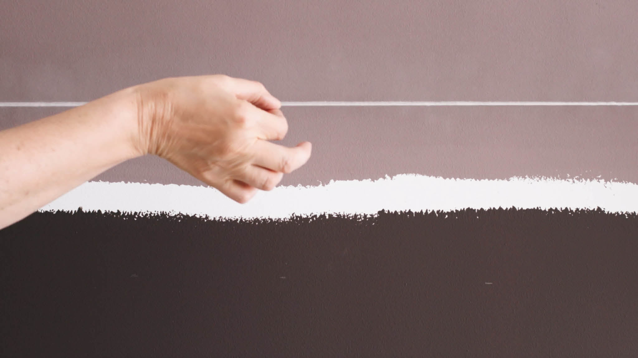 Remarking parallel lines with chalk and string Use chalk, string and tape to remark your parallel lines